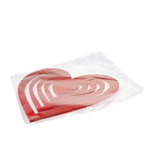 Floristik24 Cœur rouge de mousse synthétique 40cm