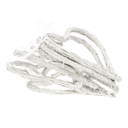 Cœur creux blanc 15 cm 8 p. | Floristik24.fr