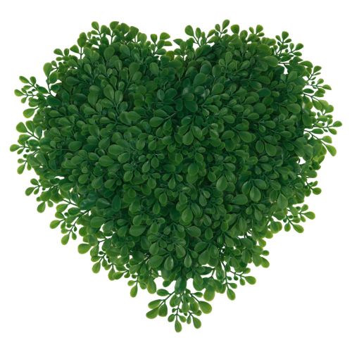 Article Tapis décoratif artificiel en buis cœur décoratif vert 30,5 cm