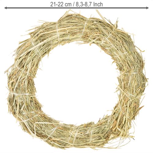 Article Couronne de foin naturel 21-22cm 5 pcs