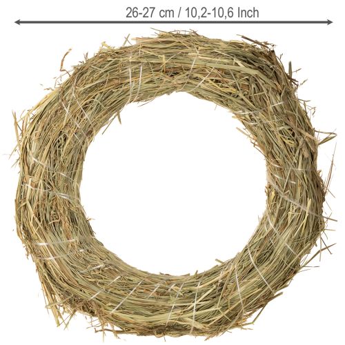 Article Couronne de foin naturel 26-27cm 5 pcs