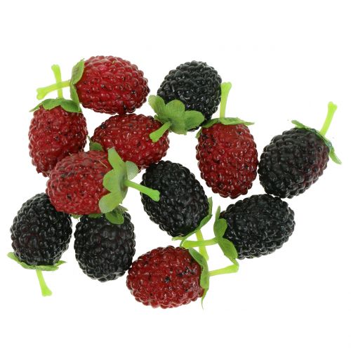 Floristik24 Mélange framboise rouge / noir 4cm x 2cm 36pcs