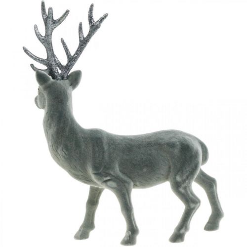 Article Cerf Décoratif Figurine Décorative Renne Décoratif Anthracite H40cm