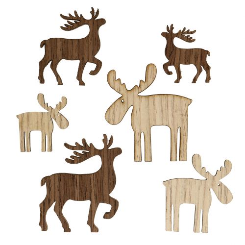 Article Mélange de rennes à parsemer marron, naturel 3cm – 5cm 72 pcs