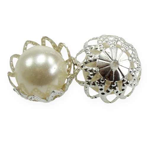 Floristik24 Perles de décoration de mariage crème Ø13mm 48 pcs