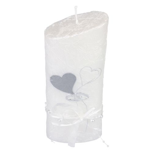 Article Bougie de mariage bougie de mariage en argent blanc 220/85mm
