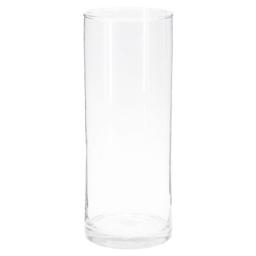 Floristik24 Grand vase en verre cylindre en verre transparent Ø12cm H30cm