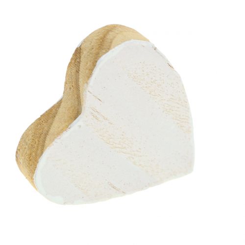 Article Coeur en bois dans un sachet 2cm - 4cm 24 pcs