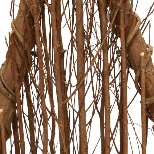 Floristik24 Décoration de sapin de Noël en bois décoration en bois branches naturelles vignes 25x10x50cm