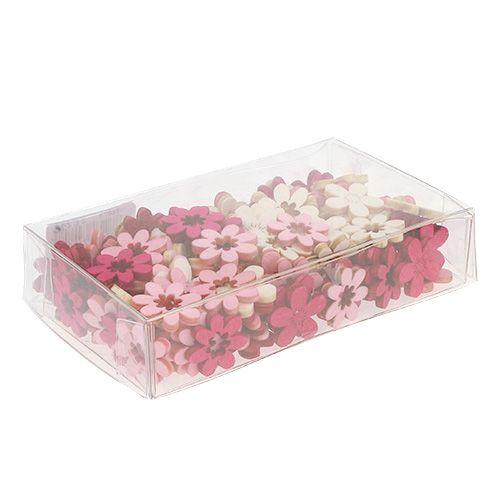 Floristik24 Fleurs en bois streudeko 2cm Cul rose. 144St
