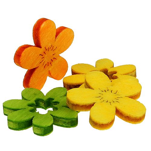 Floristik24 Décoration de litière de fleurs en bois 2cm de couleur assortie. 144e