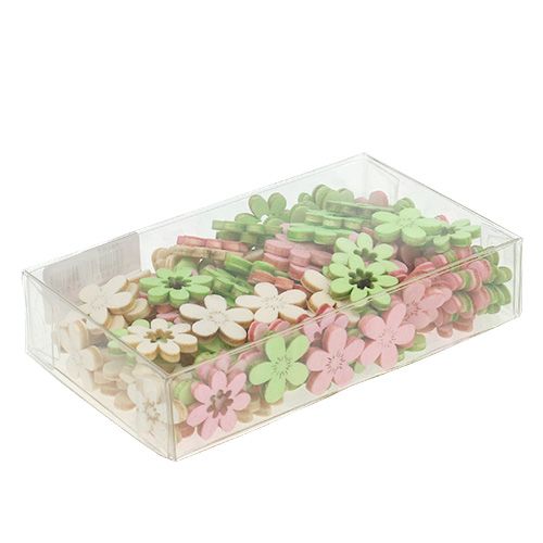 Floristik24 Fleurs en bois déco à parsemer Ø 2 cm pastel 144 p.