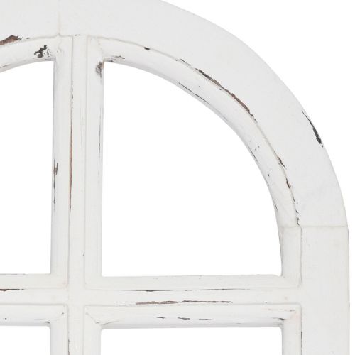 Floristik24 Décoration en bois shabby chic cadre de fenêtre décoratif bois blanc 29,5×48cm
