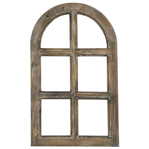 Floristik24 Décoration en bois cadre de fenêtre décoratif rustique bois marron 29,5×48cm