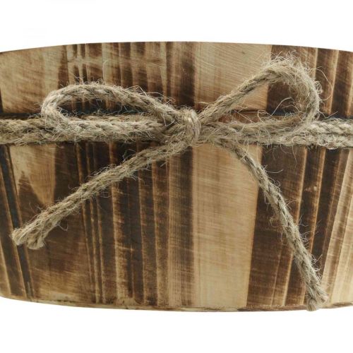 Article Bol déco en bois bois naturel Déco rustique Ø22cm H10cm