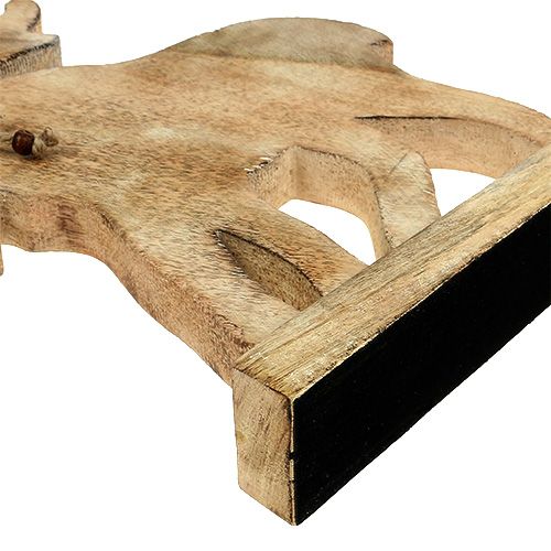 Floristik24 Décoration en bois élan H 34.5cm L 29cm nature
