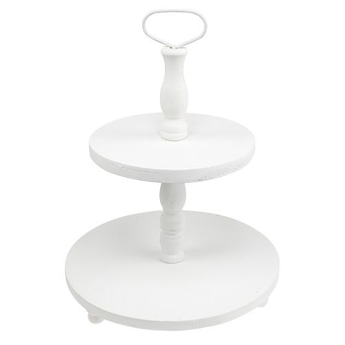 Etagère en bois blanc H50cm | Floristik24.fr