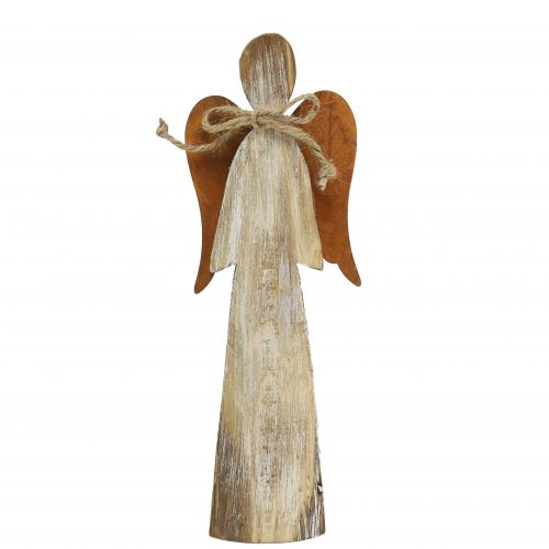 Floristik24 Figurine en bois ange rouille 28cm