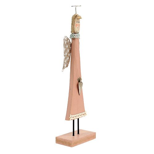 Floristik24 Figure en bois ange rose 26cm