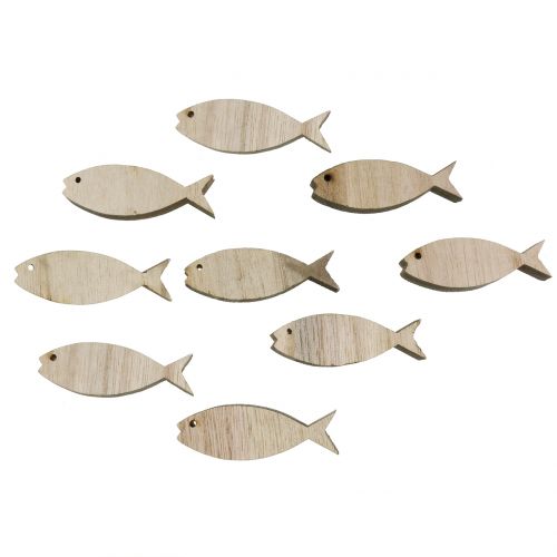 Floristik24 Décoration à disperser poisson en bois 5cm 16 pcs