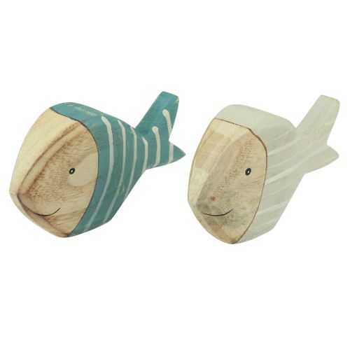 Article Décoration de table à poisson en bois support à poisson bois 15×8cm 2pcs