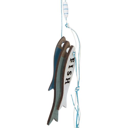 Cintre en bois poisson bleu 36cm 4 pcs | Floristik24.fr