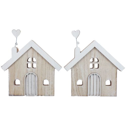 Support de table décoratif pour maison en bois, 16,5 cm, 2 pièces