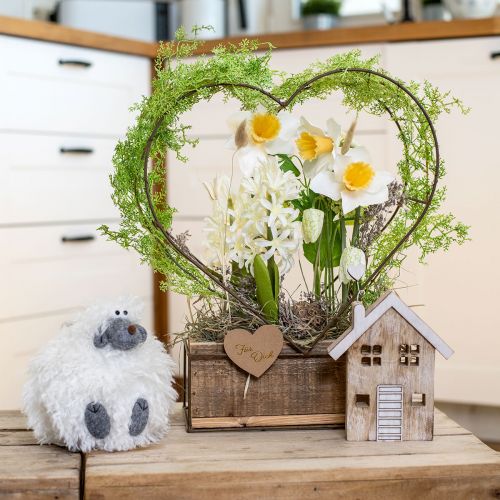 Article Support de table décoratif pour maison en bois, 20cm, 2 pièces