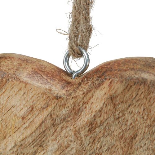 Article Coeur en bois coeurs décoratifs naturels à suspendre en bois 10cm 8 pcs