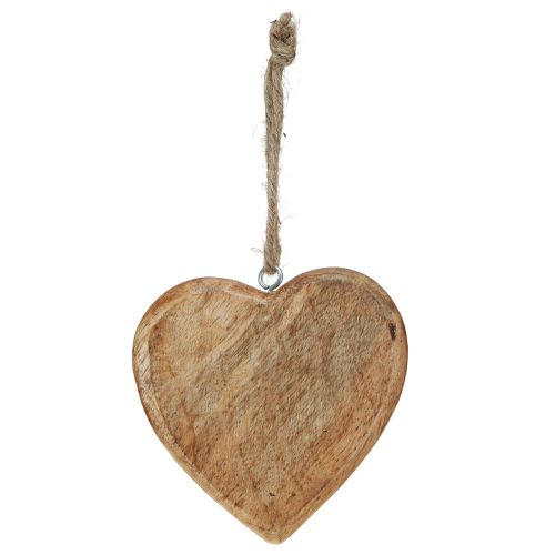 Article Coeur en bois coeurs décoratifs naturels à suspendre en bois 10cm 8 pcs