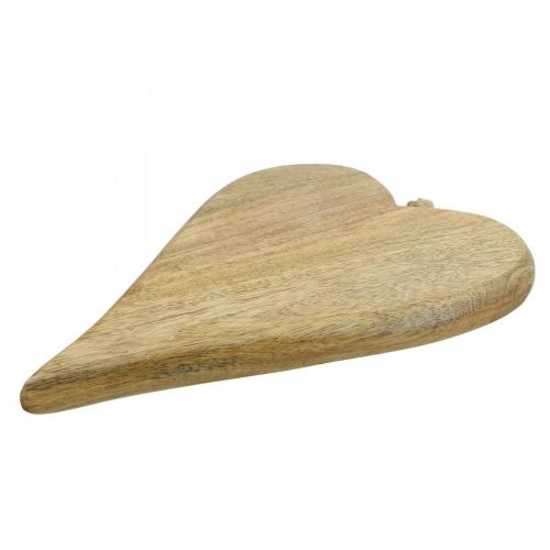 Floristik24 Suspension déco coeur en bois coeur décoration bois à suspendre nature 26cm