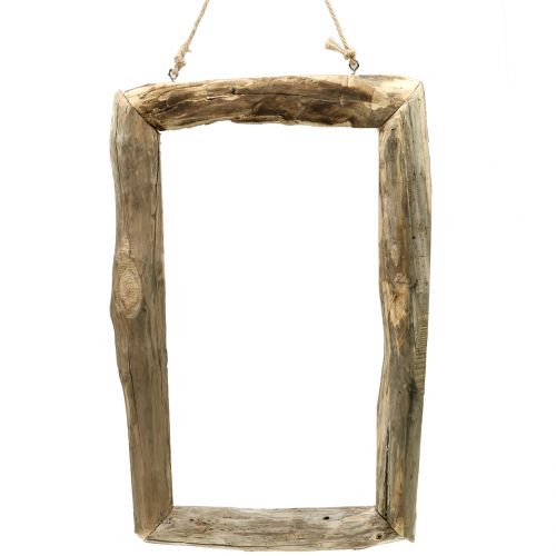 Floristik24 Cadre en bois naturel à suspendre 80 x 48 cm