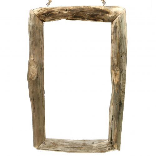 Floristik24 Cadre en bois naturel à suspendre 80 x 48 cm