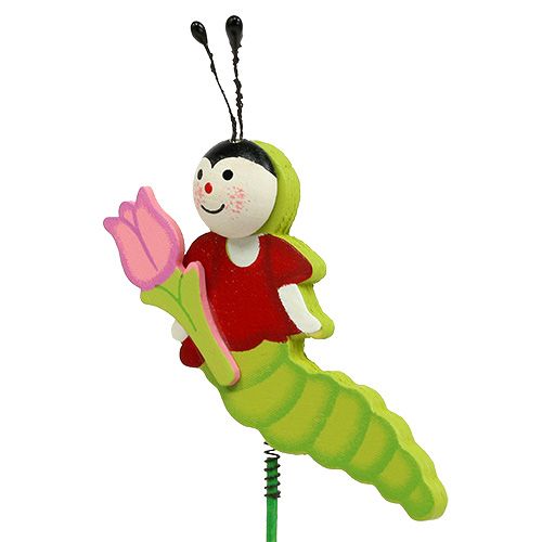 Floristik24 Chenille en bois sur pique 8cm au cul. 24h