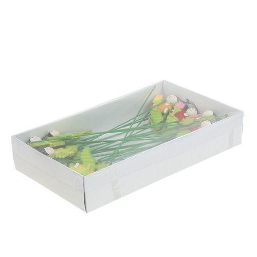 Floristik24 Chenille en bois sur pique 8cm au cul. 24h