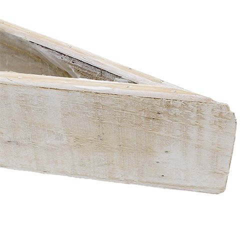 Article Bol en bois pour la plantation blanc 59cm x 10cm