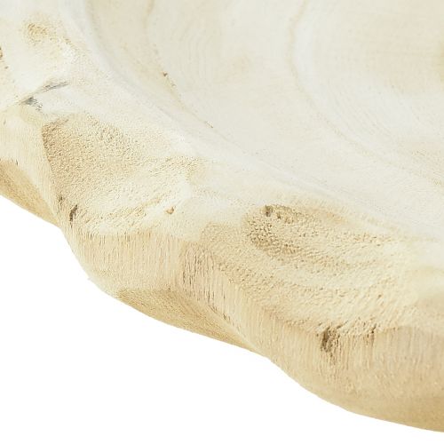 Article Bol décoratif en bois bol en bois Paulownia naturel Ø36cm