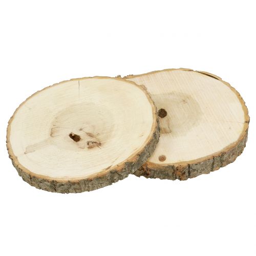 Floristik24 Disque en bois naturel 20cm 2 pcs