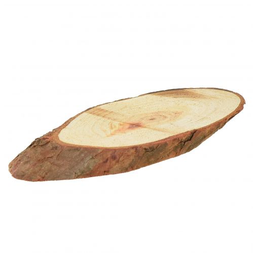 Article Disques en bois décoration de table ovale fournitures artisanales 6.5-8cm 450g