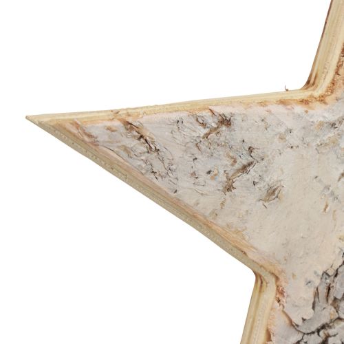 Article Décoration étoiles en bois cintre décoratif décoration rustique bois blanc Ø20cm