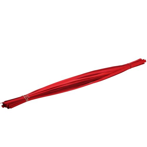 Floristik24 Ruban tressé en bandes de bois rouge 95cm - 100cm 50 pcs
