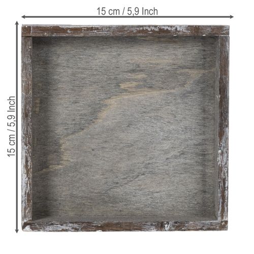 Article Plateau décoratif rustique pour une décoration de table élégante, 15 cm, lot de 4
