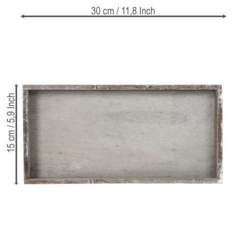 Article Plateau rectangulaire, idéal pour la cuisine et le salon, 30 cm, lot de 4