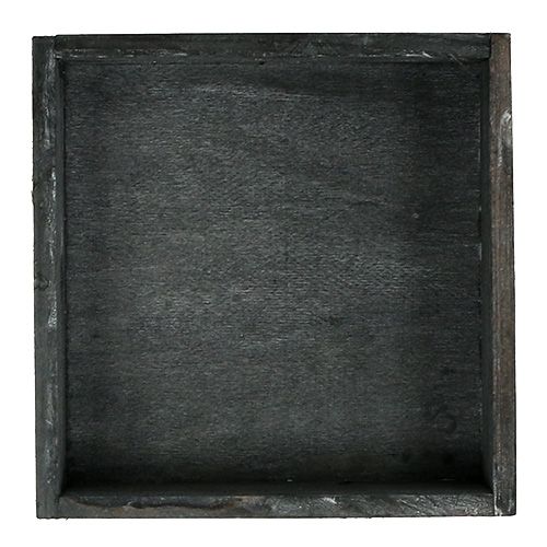 Article Plateau en bois gris 14 cm x 14 cm x 3 cm 5 pièces