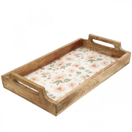 Floristik24 Plateau de service en bois Plateau décoratif rectangulaire 35×20,5cm