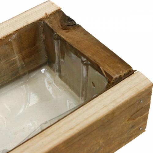 Floristik24 Jardinière, bac à fleurs, décoration en bois à planter, bac en bois 25cm