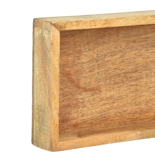 Article Plateau en bois plateau décoratif bois de manguier naturel 50x14x4cm