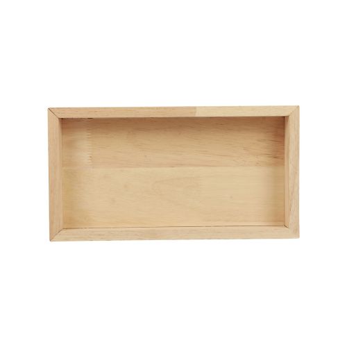 Floristik24 Plateau en bois plateau décoratif bois rectangulaire naturel 28×15×3,5cm