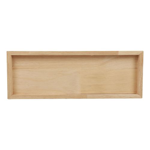 Article Plateau en bois plateau décoratif bois rectangulaire naturel 50×17×2.5cm