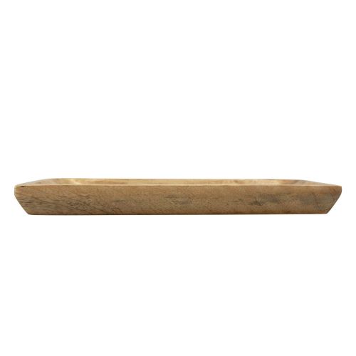 Article Plateau en bois rectangulaire en manguier naturel 25x13x2,5cm